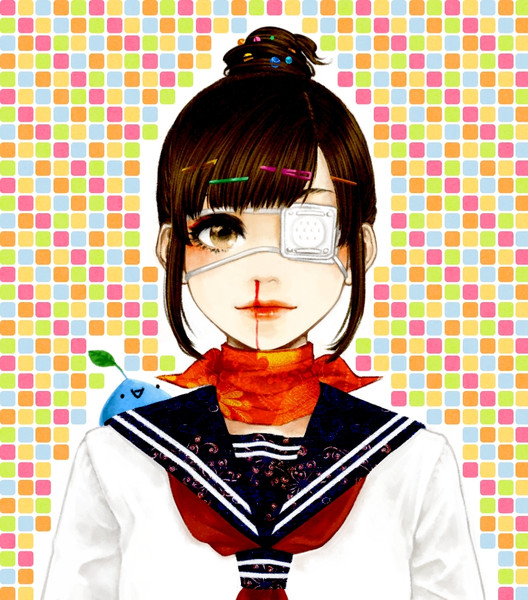 団子眼帯鼻血娘 Xie さんのイラスト ニコニコ静画 イラスト