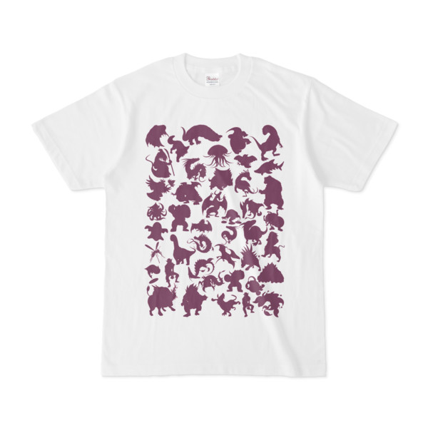 シンプルデザインTシャツ MONSTER☆43MAP(PURPLE)