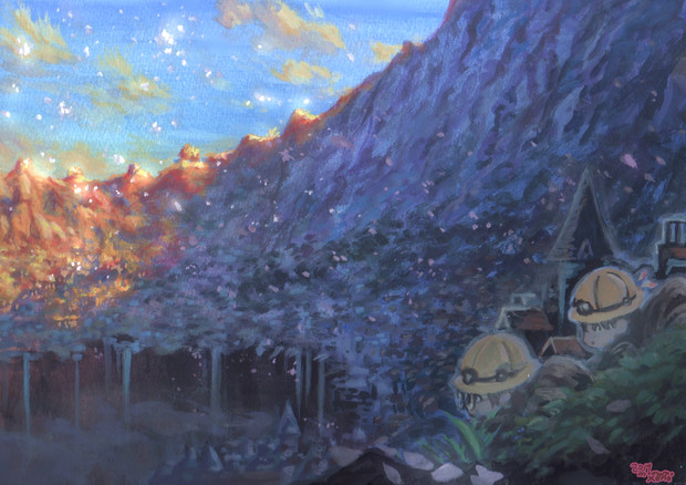 メイドインアビス 背景 Momomoxeno さんのイラスト ニコニコ静画 イラスト