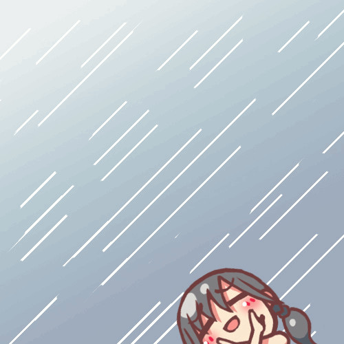Gifアニメ 台風を止めるべく立ち上がった陽菜さん 天雪えすか さんのイラスト ニコニコ静画 イラスト