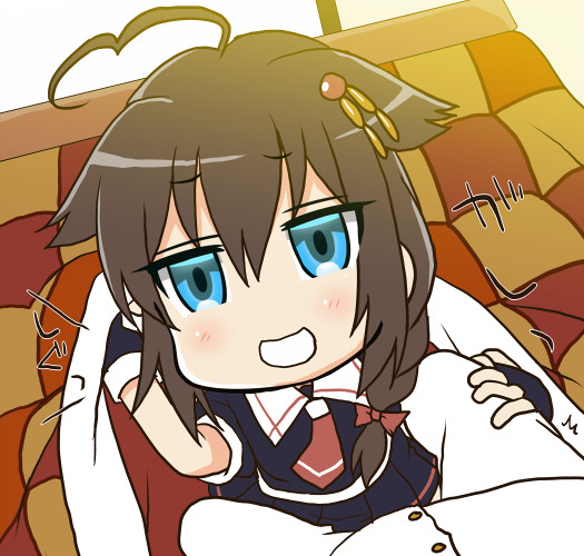 提督がコタツに入ろうとしたところ 水無月のーむ さんのイラスト ニコニコ静画 イラスト