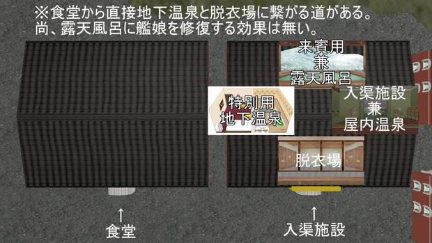 囲い女鎮守府の入渠施設の簡単な説明 妄想屋あにこう さんのイラスト ニコニコ静画 イラスト