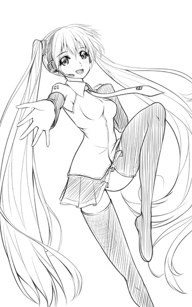 初音ミク ツインテールの日用お絵描き メモリー さんのイラスト ニコニコ静画 イラスト