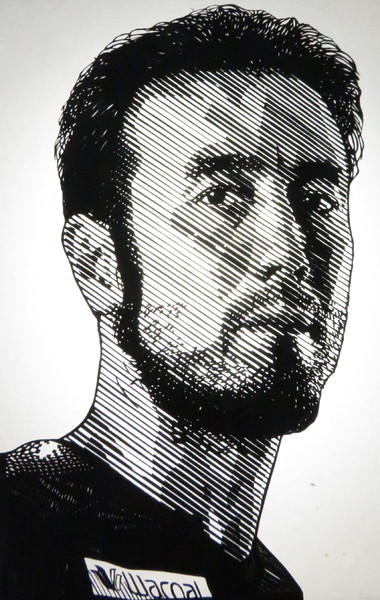 切り絵 田中マルクス闘莉王 選手 あどなっぷ さんのイラスト ニコニコ静画 イラスト