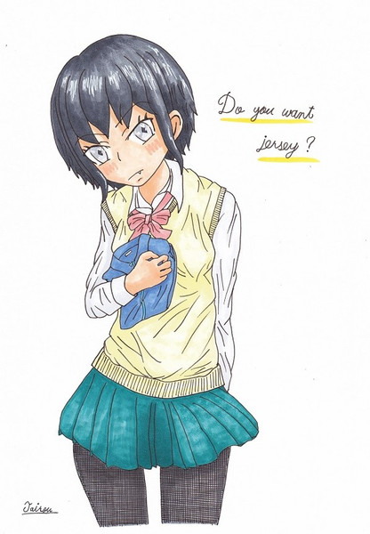 卒業式で後輩に不要になったジャージをあげて処分したいjk 大狼 さんのイラスト ニコニコ静画 イラスト