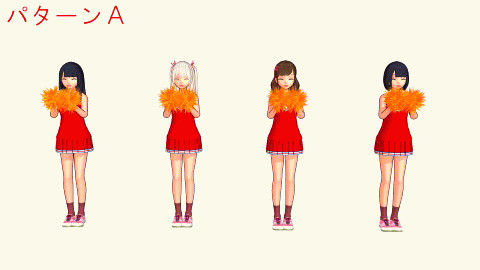 Mmd 女の子の撮影モーション 応援チア編 Keitel さんのイラスト ニコニコ静画 イラスト
