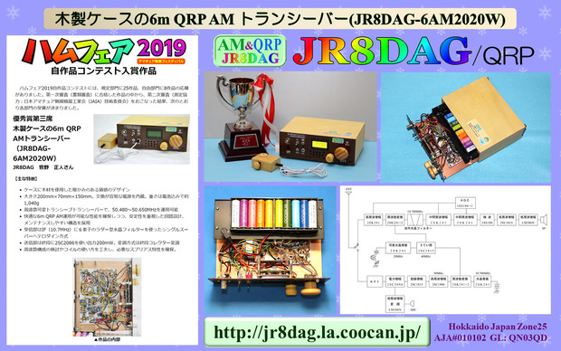 JR8DAGのAM & QRP ホームページの壁紙(JR8DAG-6AM2020W)(その2)