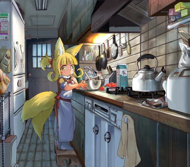 こそこそチョコ作り ドイツ犬 さんのイラスト ニコニコ静画 イラスト