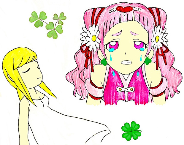 闇の鬼火からキュアエールを庇い 命を落としたエリア Dolphin Venus さんのイラスト ニコニコ静画 イラスト