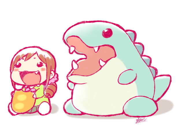 アイスドラゴンと大原みちる 浪岡 西人 さんのイラスト ニコニコ静画 イラスト