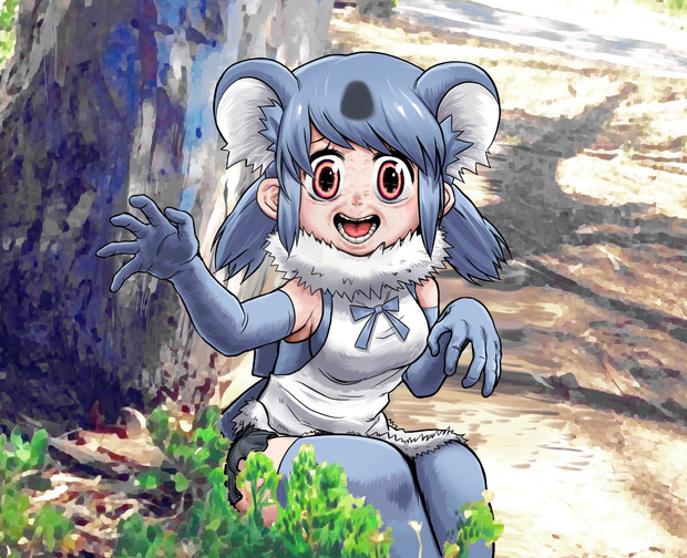 木から蹴り落とされ泣き叫ぶコアラ Thomas Lucitor さんのイラスト ニコニコ静画 イラスト