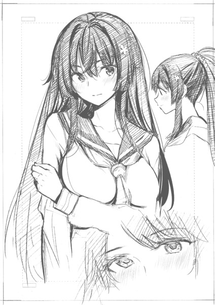 髪下ろした高校生大和 Kojimasarako さんのイラスト ニコニコ静画 イラスト