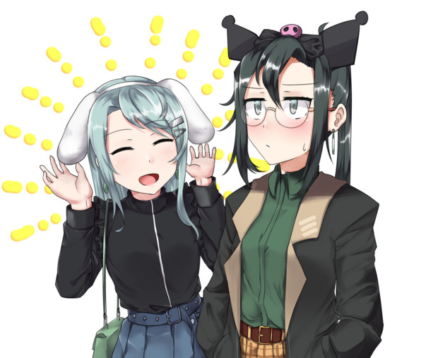 天霧さんと狭霧さんを見守るｷﾘﾝﾎﾞｸｶﾜﾗﾝﾄﾞの壁になりたい絵 届かぬ想い 須賀茂 すがも さんのイラスト ニコニコ静画 イラスト