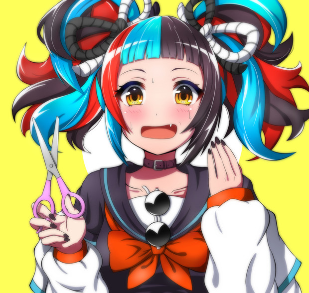 前髪を整えてたら切りすぎてしまった清少納言 そとみち さんのイラスト ニコニコ静画 イラスト
