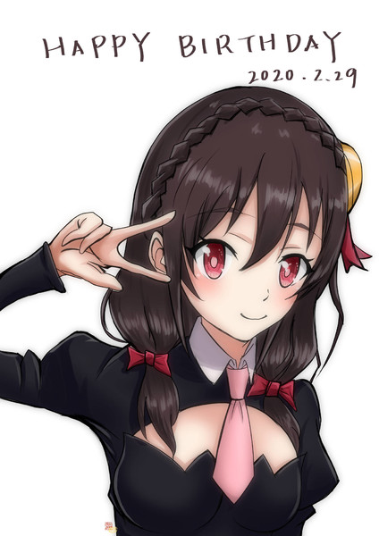 ゆんゆん生誕らくがき このすば ニコニコ静画 イラスト