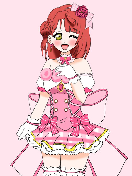 3月1日はピンクが似合う上原歩夢ちゃんの誕生日 絵描きの冒険者katosan さんのイラスト ニコニコ静画 イラスト