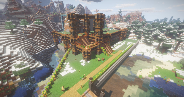 1 12 2 オシャレは建材だけのminecraft Part22前 ぽち さんのイラスト ニコニコ静画 イラスト