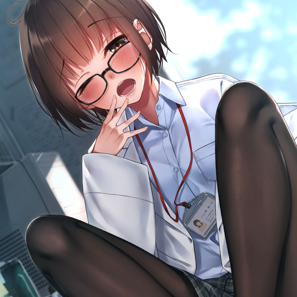 白衣と黒タイツ れっれれ さんのイラスト ニコニコ静画 イラスト