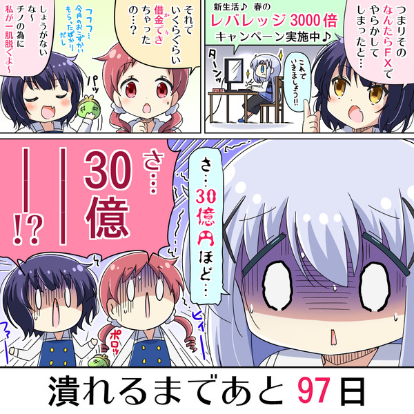 100日後に店が潰れるチノちゃん 3日目 な さんのイラスト ニコニコ静画 イラスト