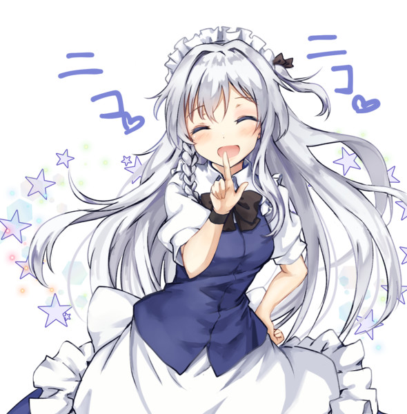 ロングヘア ロリ咲夜さんre差分１ 天城 さんのイラスト ニコニコ静画 イラスト