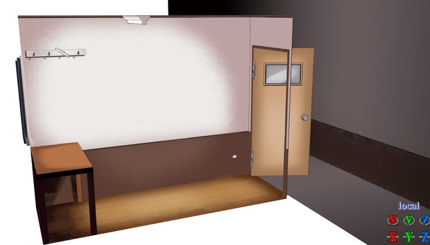 Mmd 1畳半の部屋 モデル配布 Quappa El さんのイラスト ニコニコ静画 イラスト