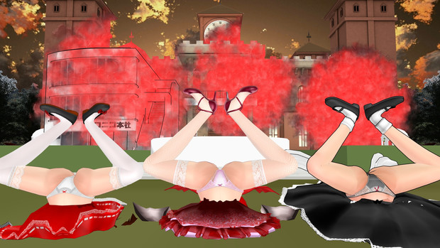 東方mmd 紅魔館でよく見る光景 ドーモシャム D エース さんのイラスト ニコニコ静画 イラスト