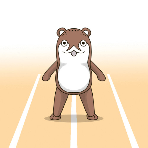 反復横跳びをするボクカワウソ テンポupver Morita さんのイラスト ニコニコ静画 イラスト