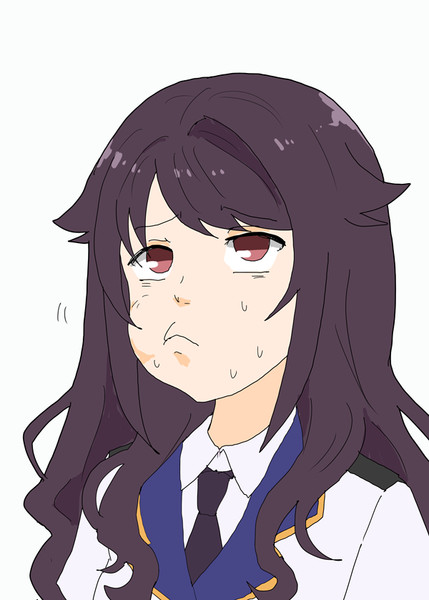 お弁当に入っていたエビの尻尾が歯の間に挟まり舌で何とかしようとする宗谷真霜さん あすにゃん さんのイラスト ニコニコ静画 イラスト