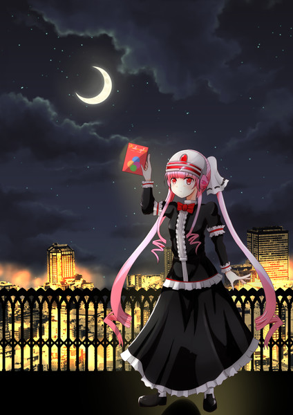 深夜 哲学の本を持って歩いているロボ娘 珠奈比呂由 旧名 Teamn さんのイラスト ニコニコ静画 イラスト