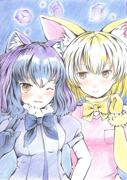 仲良しなふたり 猫麦茶 さんのイラスト ニコニコ静画 イラスト