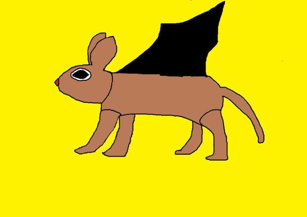 兎のような頭に猫のような体 そして蝙蝠のような翼を持つアヤカシ カエル さんのイラスト ニコニコ静画 イラスト