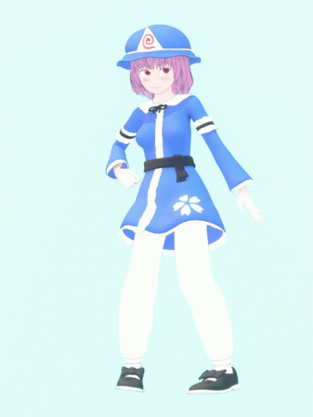 動きやすそうな服装で腰を振る幽々子様 首振りp さんのイラスト ニコニコ静画 イラスト