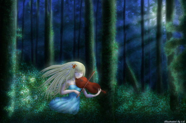 森の中の少女 冷やし中華炒めました さんのイラスト ニコニコ静画 イラスト
