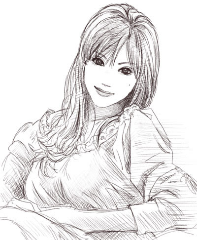 美人 ニコニコ静画 イラスト