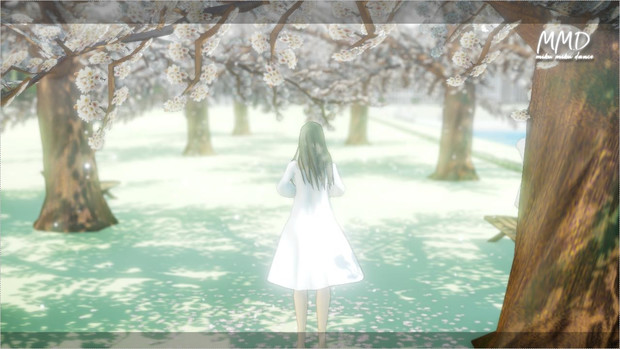 配布 桜と都会と Mmdステージ Yuyu さんのイラスト ニコニコ静画 イラスト