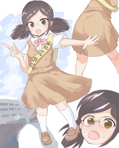 冴島清美ちゃんと校門 いやや さんのイラスト ニコニコ静画 イラスト