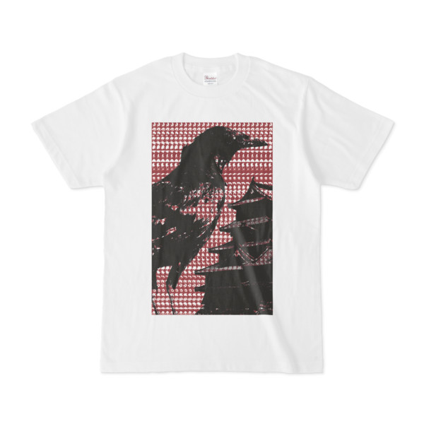 シンプルデザインTシャツ M-CrowCastle(MAROON)