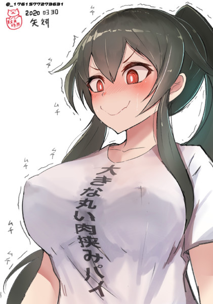 矢矧におもしろtシャツ着せてみた 秋月時雨 さんのイラスト ニコニコ静画 イラスト