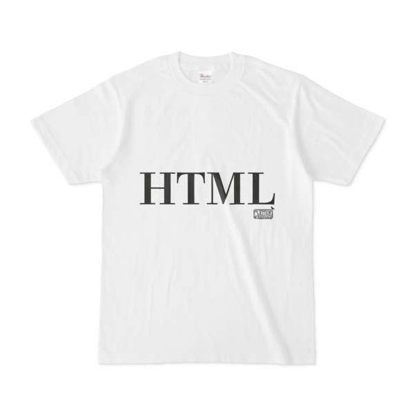 Tシャツ ホワイト 文字研究所 HTML