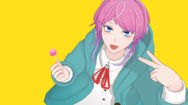 ヒプマイmmd 飴村乱数モデル モデル配布 もき さんのイラスト ニコニコ静画 イラスト