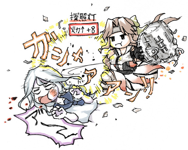 アプデにより探照灯で火力が８上がるようになった神通さん 須田 さんのイラスト ニコニコ静画 イラスト