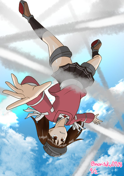 砲撃を回避する龍驤 Morita さんのイラスト ニコニコ静画 イラスト