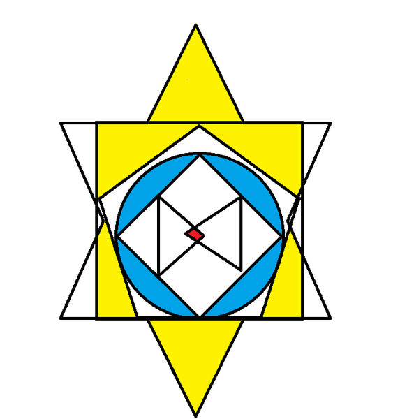黄色の部分の面積の合計が8 青い部分の面積の合計が7 の時 中心の赤い部分の面積は分かりません カエル さんのイラスト ニコニコ静画 イラスト
