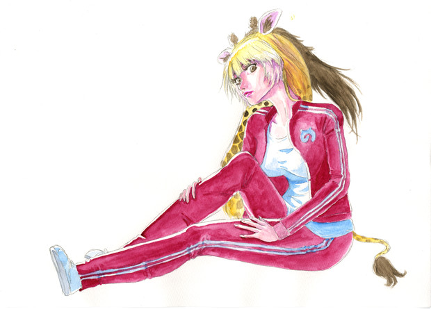 ジャージアミメキリン 油絵オヤジ さんのイラスト ニコニコ静画 イラスト