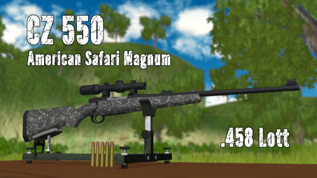 【MMD銃火器】CZ 550 American Safari Magnum【更新】