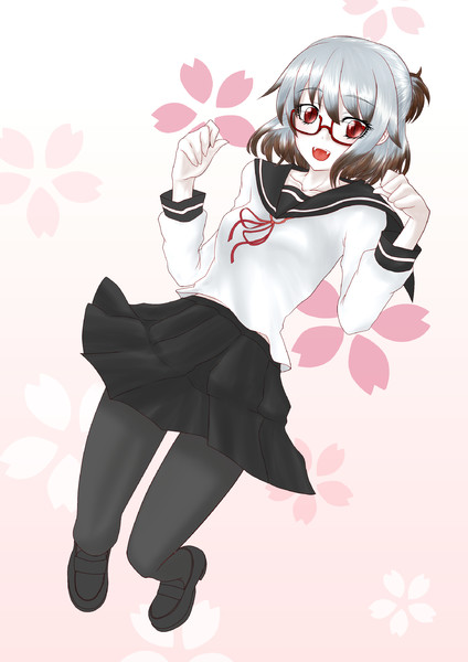メガネ吸血鬼ちゃん 高校入学時 せのばいと さんのイラスト ニコニコ静画 イラスト