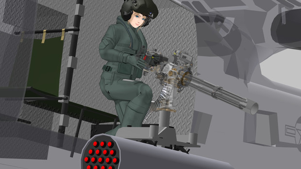 ヴェノムでのm134射撃姿勢 Ruki さんのイラスト ニコニコ静画 イラスト