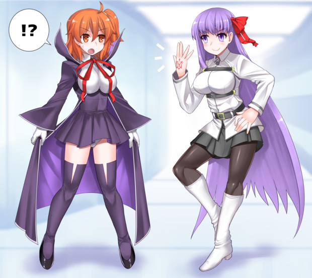 ちゃんとぐだ子の衣装交換 Moiky さんのイラスト ニコニコ静画 イラスト