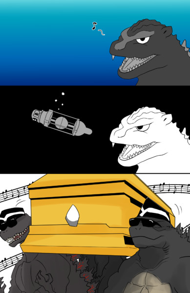 ゴジラ 死亡 威ぶき さんのイラスト ニコニコ静画 イラスト