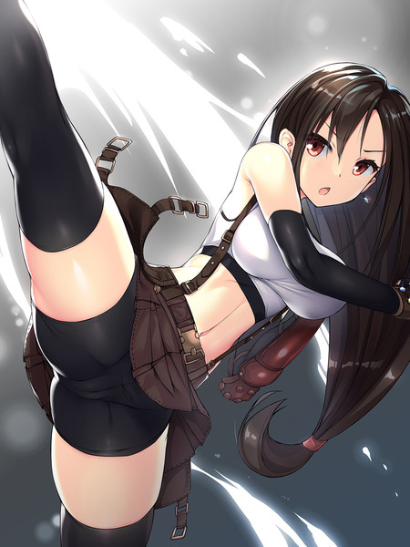ティファに蹴られると敵がバーストしやすいのって おちんさま さんのイラスト ニコニコ静画 イラスト